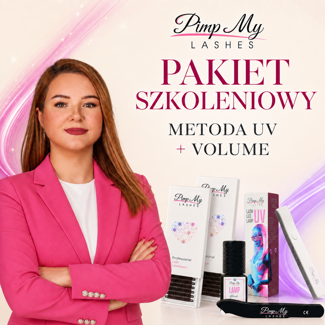 Metoda UV + Objętościowe przedłużanie rzęs Volume